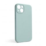 Чехол Full Silicone Case для Apple iPhone 13 turquoise (17) закрытая камера (без логотипа)