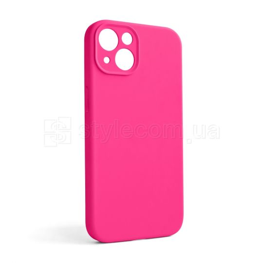 Чохол Full Silicone Case для Apple iPhone 13 shiny pink (38) закрита камера (без логотипу)