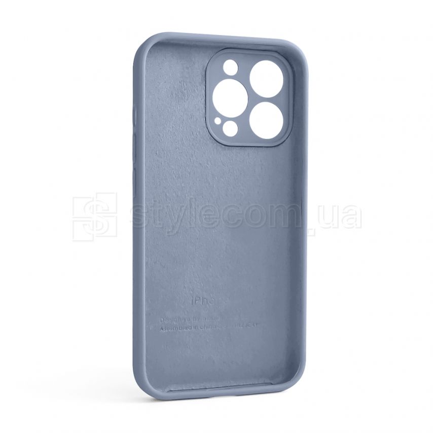 Чехол Full Silicone Case для Apple iPhone 13 Pro sierra blue (62) закрытая камера (без логотипа)
