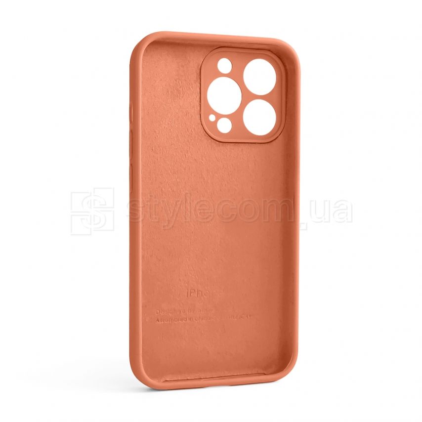 Чохол Full Silicone Case для Apple iPhone 13 Pro new peach (66) закрита камера (без логотипу)