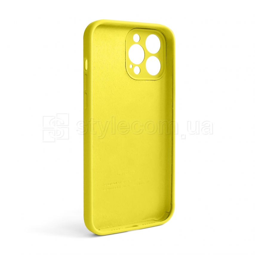 Чехол Full Silicone Case для Apple iPhone 13 Pro Max canary yellow (50) закрытая камера (без логотипа)