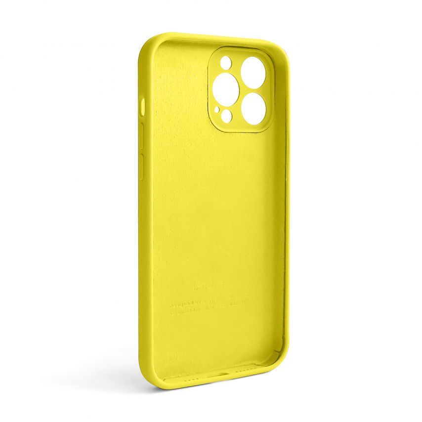Чехол Full Silicone Case для Apple iPhone 13 Pro Max canary yellow (50) закрытая камера (без логотипа)
