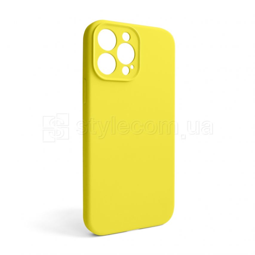 Чехол Full Silicone Case для Apple iPhone 13 Pro Max canary yellow (50) закрытая камера (без логотипа)