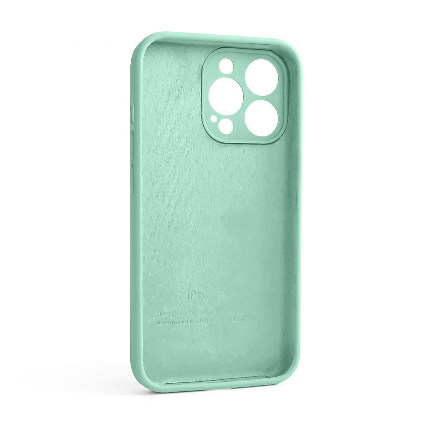 Чехол Full Silicone Case для Apple iPhone 13 Pro new blue (67) закрытая камера (без логотипа)