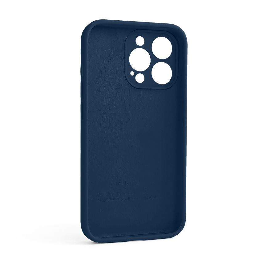 Чехол Full Silicone Case для Apple iPhone 13 Pro deep navy (68) закрытая камера (без логотипа)