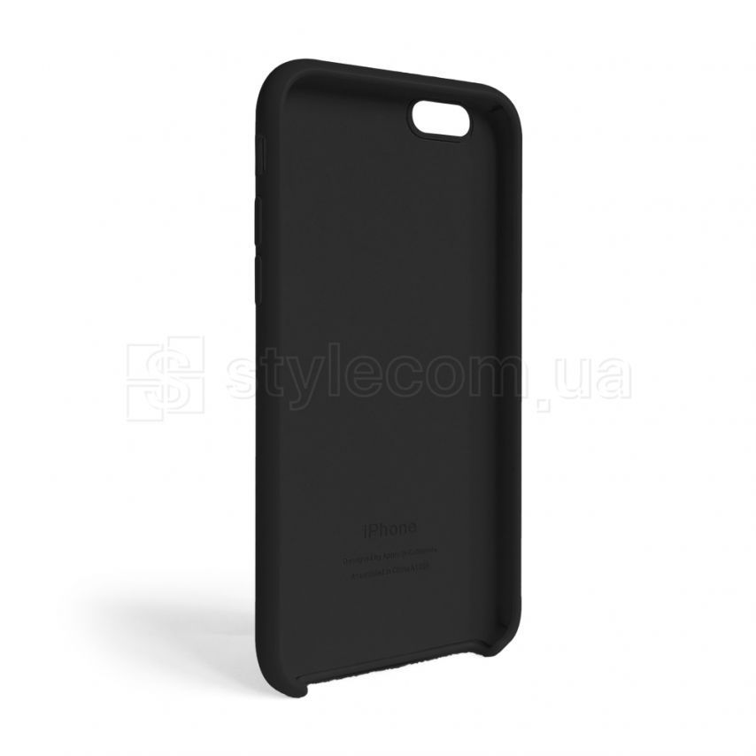 Чехол Full Silicone Case для Apple iPhone 6, 6s black (18) (без логотипа)