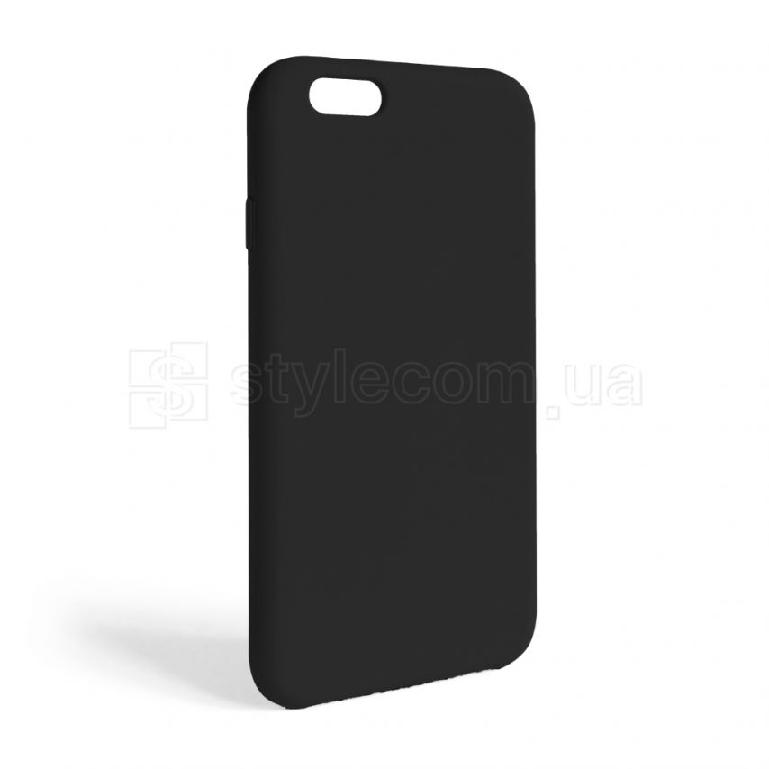 Чехол Full Silicone Case для Apple iPhone 6, 6s black (18) (без логотипа)