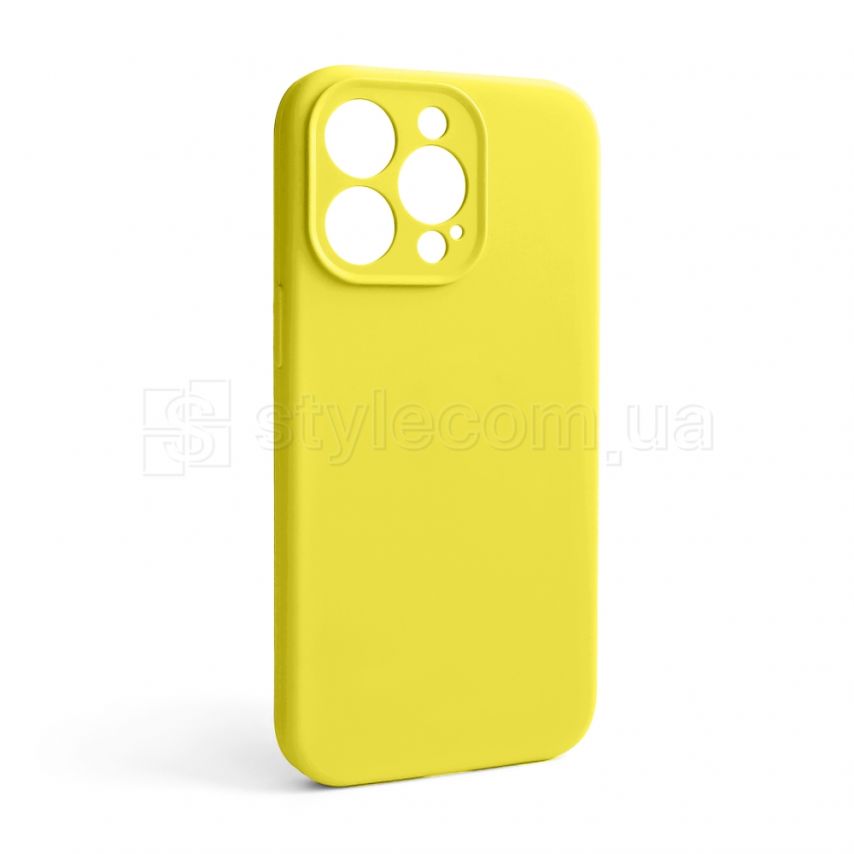 Чехол Full Silicone Case для Apple iPhone 13 Pro canary yellow (50) закрытая камера (без логотипа)