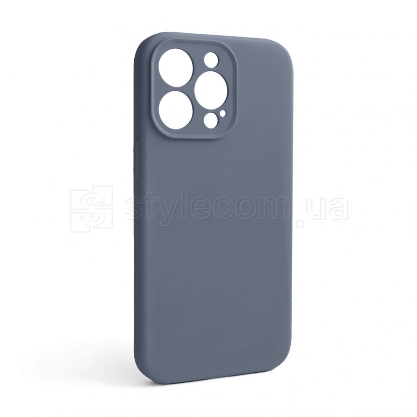 Чехол Full Silicone Case для Apple iPhone 13 Pro lavender grey (28) закрытая камера (без логотипа)