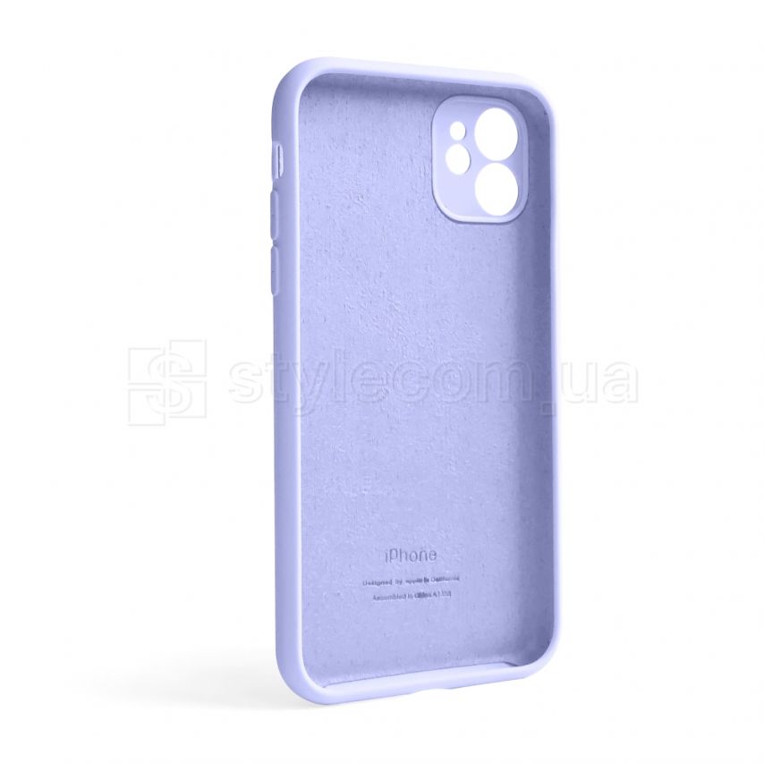 Чохол Full Silicone Case для Apple iPhone 12 lilac (39) закрита камера (без логотипу)
