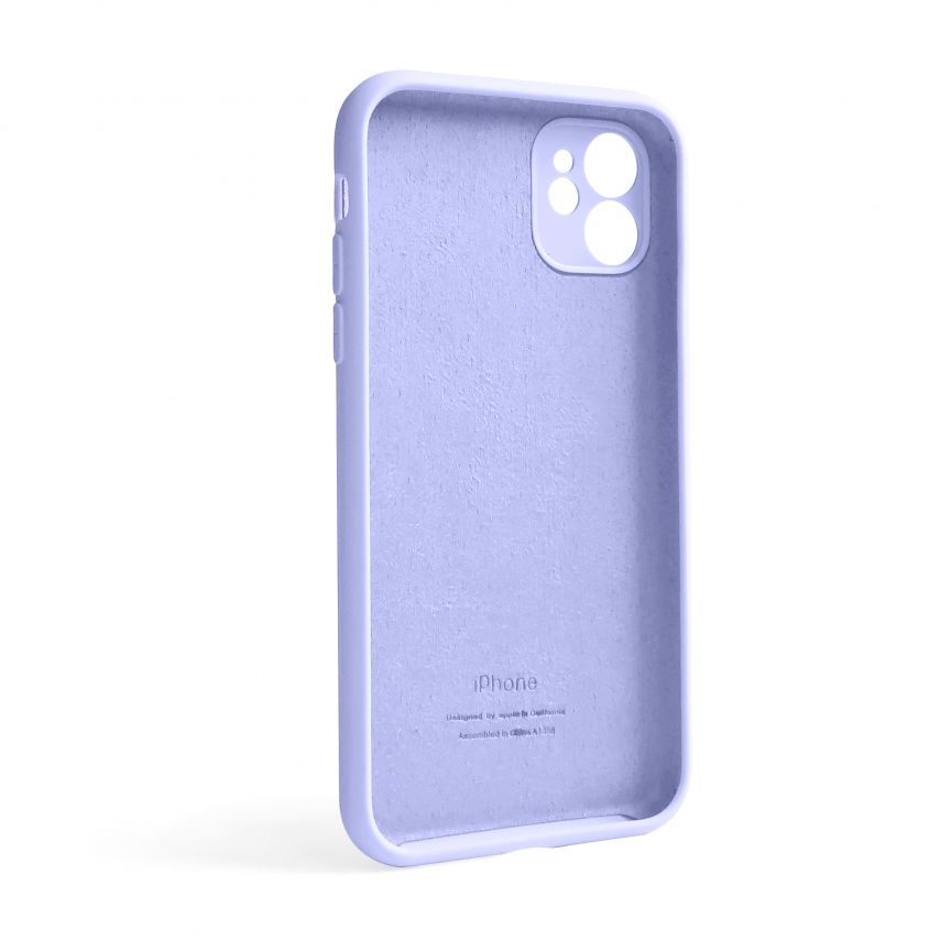 Чехол Full Silicone Case для Apple iPhone 12 lilac (39) закрытая камера (без логотипа)