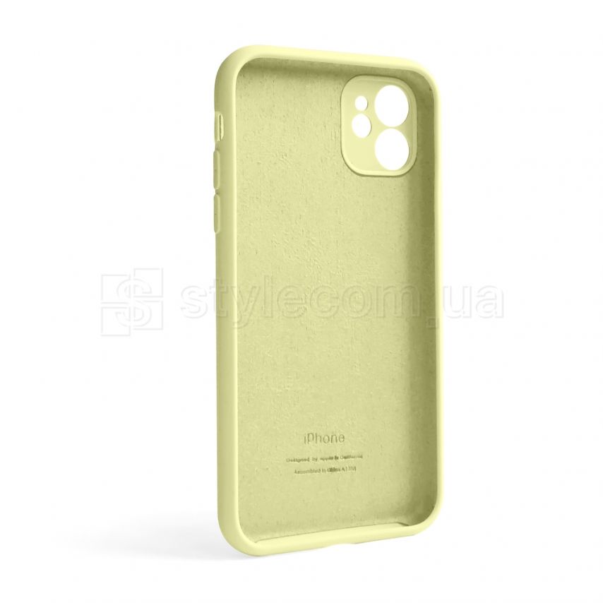 Чохол Full Silicone Case для Apple iPhone 12 mellow yellow (51) закрита камера (без логотипу)