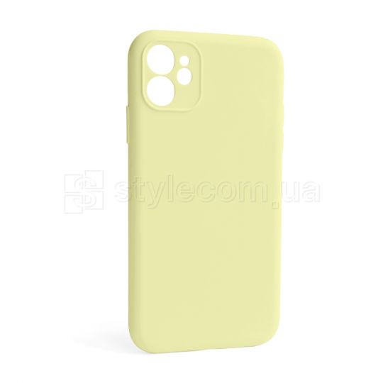 Чехол Full Silicone Case для Apple iPhone 12 mellow yellow (51) закрытая камера (без логотипа)
