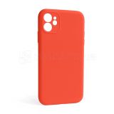 Чехол Full Silicone Case для Apple iPhone 12 orange (13) закрытая камера (без логотипа)