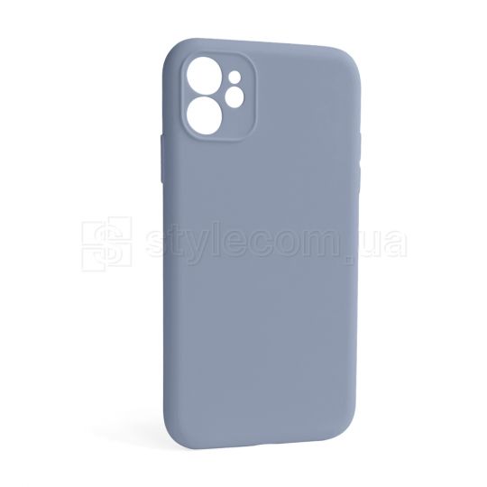 Чохол Full Silicone Case для Apple iPhone 12 sierra blue (62) закрита камера (без логотипу)