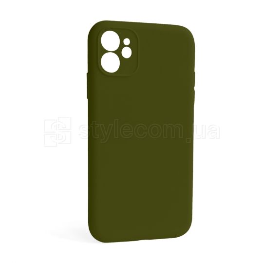 Чохол Full Silicone Case для Apple iPhone 12 forest green (63) закрита камера (без логотипу)