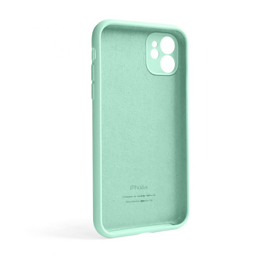 Чехол Full Silicone Case для Apple iPhone 12 new blue (67) закрытая камера (без логотипа)