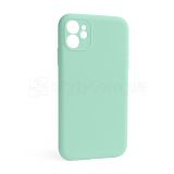 Чохол Full Silicone Case для Apple iPhone 12 new blue (67) закрита камера (без логотипу)