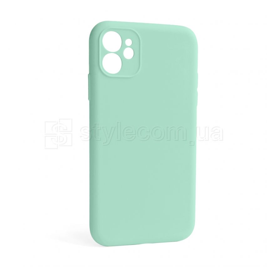 Чехол Full Silicone Case для Apple iPhone 12 new blue (67) закрытая камера (без логотипа)