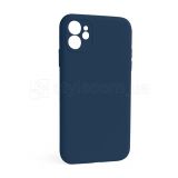 Чехол Full Silicone Case для Apple iPhone 12 deep navy (68) закрытая камера (без логотипа)