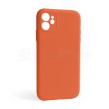 Чехол Full Silicone Case для Apple iPhone 12 apricot (02) закрытая камера (без логотипа)