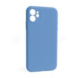 Чехол Full Silicone Case для Apple iPhone 12 cornflower (53) закрытая камера (без логотипа)