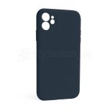 Чехол Full Silicone Case для Apple iPhone 12 cosmos blue (46) закрытая камера (без логотипа)