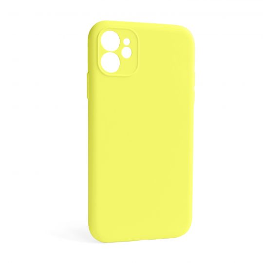 Чохол Full Silicone Case для Apple iPhone 12 flash lime (41) закрита камера (без логотипу) - купити за 150.62 грн у Києві, Україні