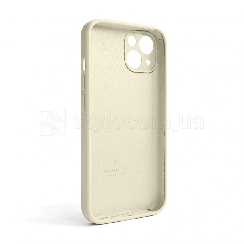 Чохол Full Silicone Case для Apple iPhone 13 antique white (10) закрита камера (без логотипу)