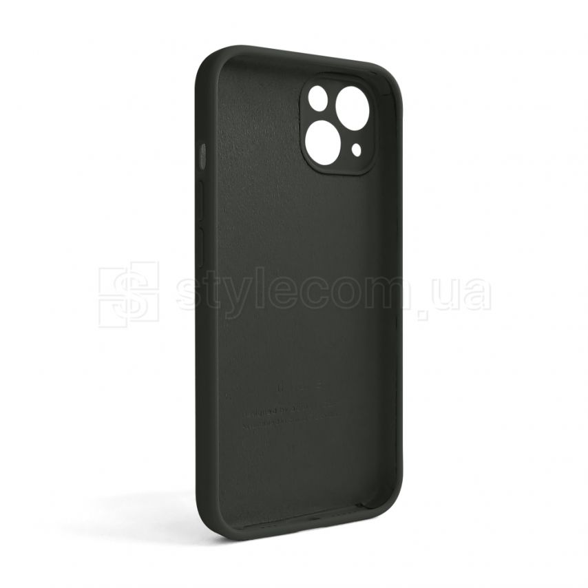 Чохол Full Silicone Case для Apple iPhone 13 dark olive (35) закрита камера (без логотипу)