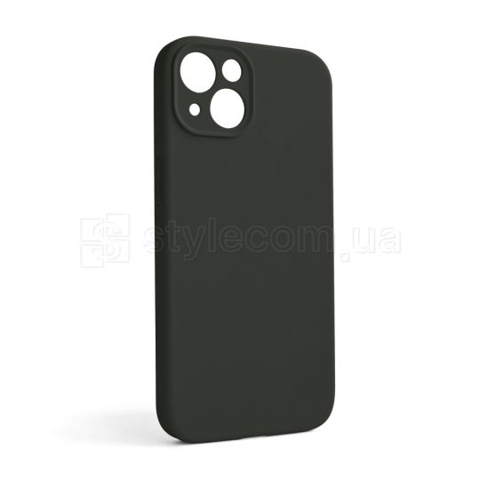 Чехол Full Silicone Case для Apple iPhone 13 dark olive (35) закрытая камера (без логотипа)