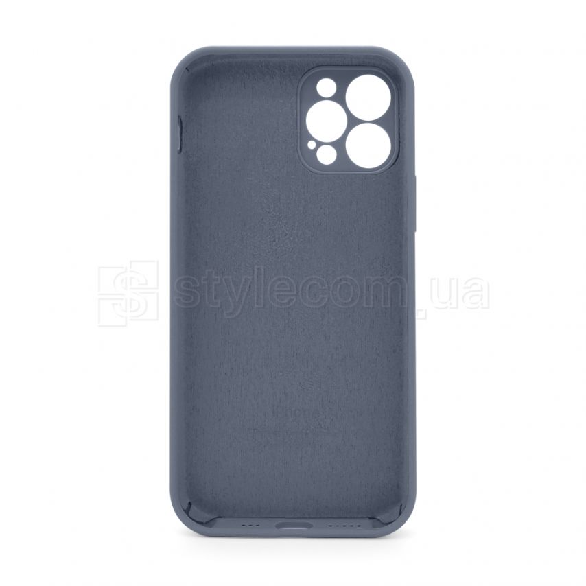 Чехол Full Silicone Case для Apple iPhone 12 Pro lavender grey (28) закрытая камера (без логотипа)