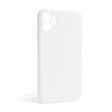Чохол Full Silicone Case для Apple iPhone 12 white (09) закрита камера (без логотипу)