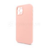 Чохол Full Silicone Case для Apple iPhone 12 Pro light pink (12) закрита камера (без логотипу)