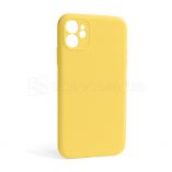 Чехол Full Silicone Case для Apple iPhone 12 yellow (04) закрытая камера (без логотипа) - купить за 136.00 грн в Киеве, Украине