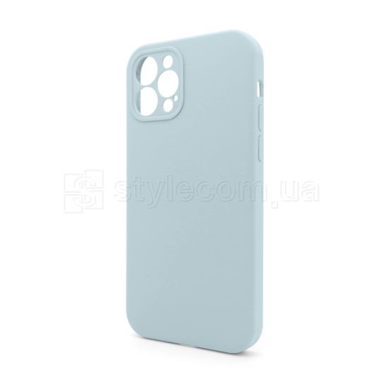 Чехол Full Silicone Case для Apple iPhone 12 Pro sky blue (58) закрытая камера (без логотипа)