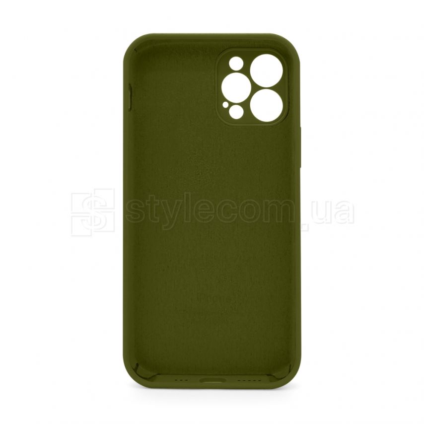 Чехол Full Silicone Case для Apple iPhone 12 Pro forest green (63) закрытая камера (без логотипа)