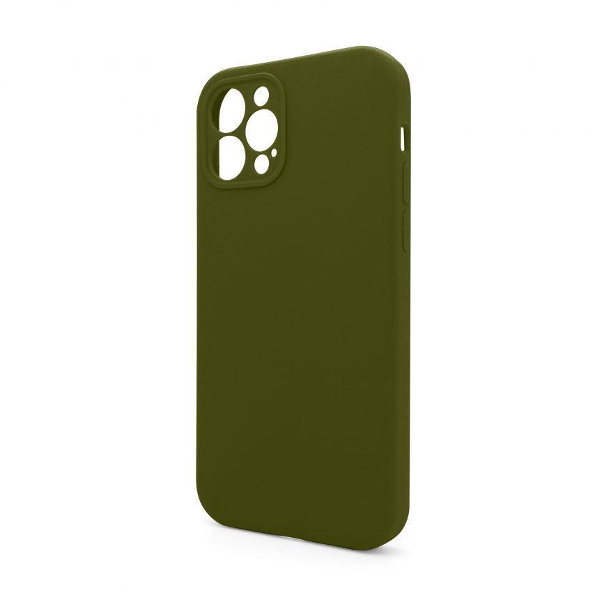 Чехол Full Silicone Case для Apple iPhone 12 Pro forest green (63) закрытая камера (без логотипа)