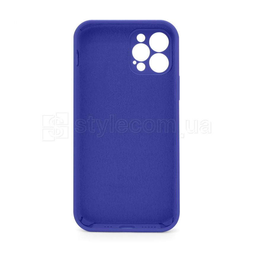 Чехол Full Silicone Case для Apple iPhone 12 Pro purple (34) закрытая камера (без логотипа)
