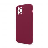 Чохол Full Silicone Case для Apple iPhone 12 Pro rose red (37) закрита камера (без логотипу)