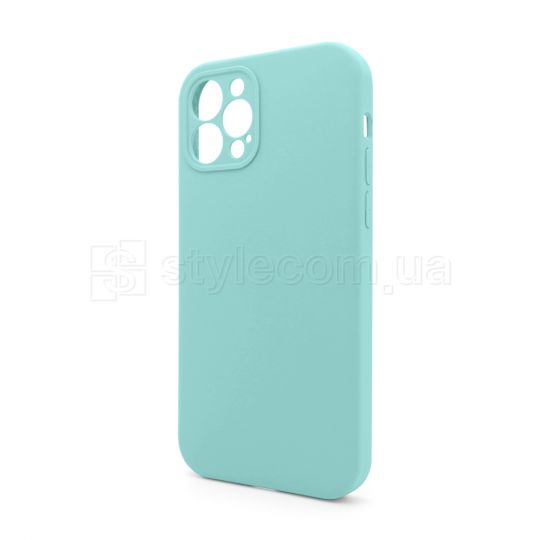 Чехол Full Silicone Case для Apple iPhone 12 Pro sea blue (21) закрытая камера (без логотипа)
