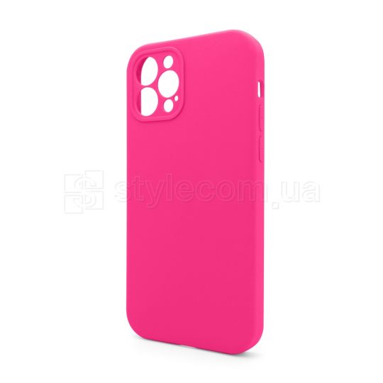 Чохол Full Silicone Case для Apple iPhone 12 Pro shiny pink (38) закрита камера (без логотипу)