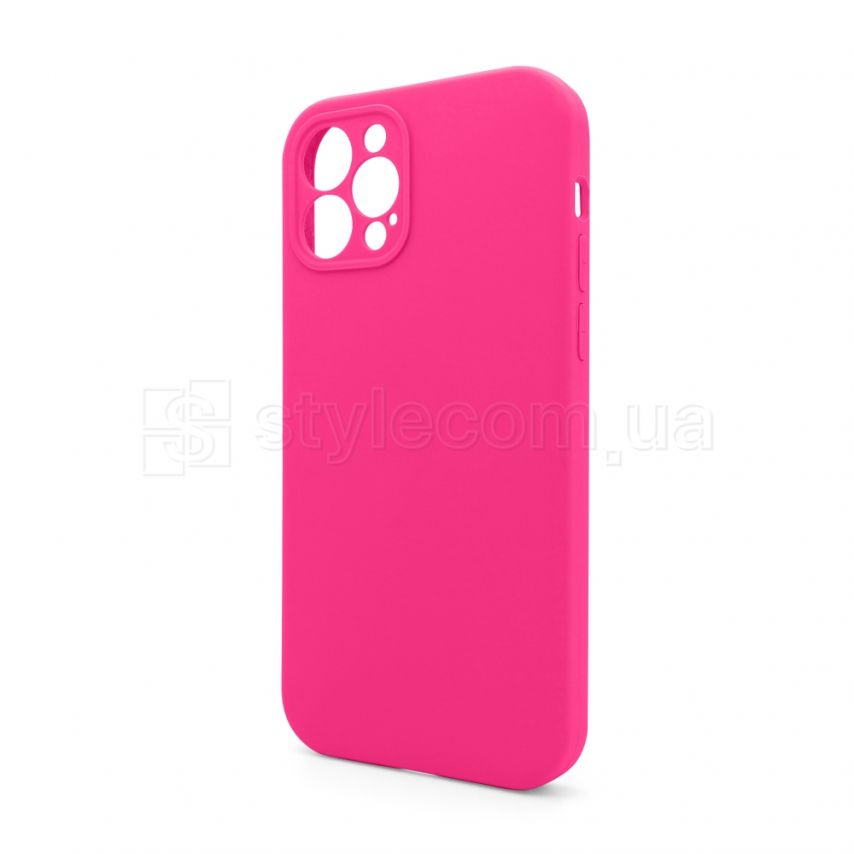 Чехол Full Silicone Case для Apple iPhone 12 Pro shiny pink (38) закрытая камера (без логотипа)