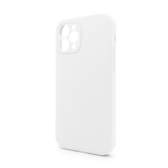 Чохол Full Silicone Case для Apple iPhone 12 Pro white (09) закрита камера (без логотипу)