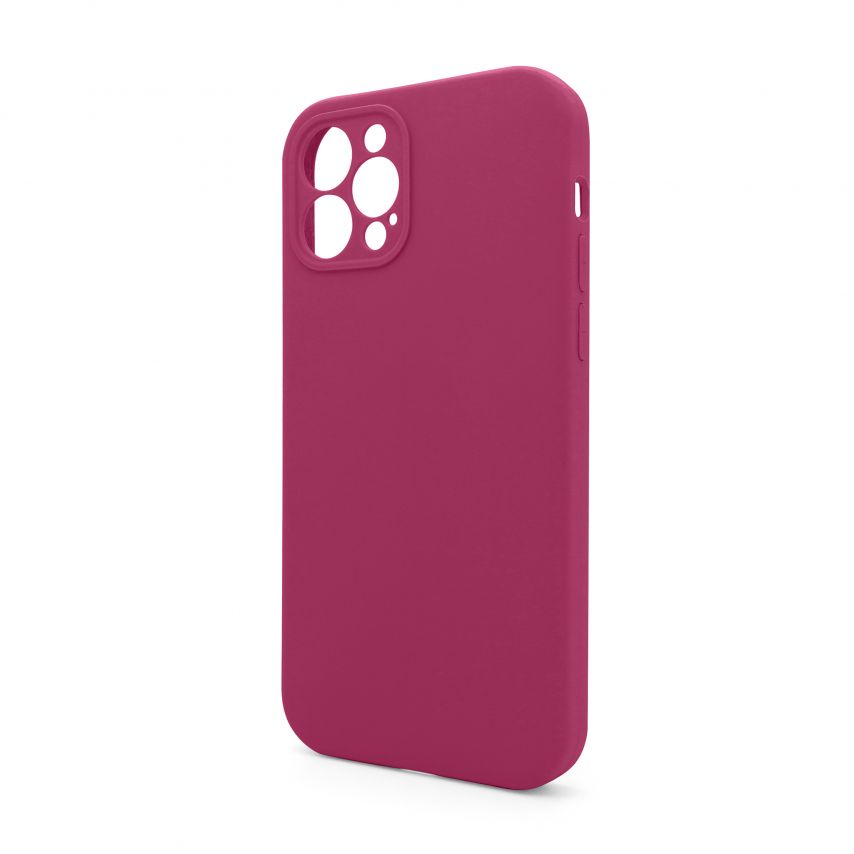 Чохол Full Silicone Case для Apple iPhone 12 Pro Max pomegranate (59) закрита камера (без логотипу)