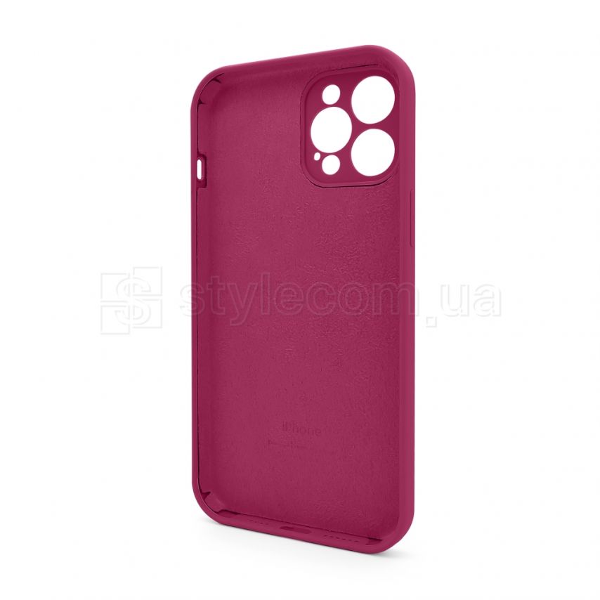 Чохол Full Silicone Case для Apple iPhone 12 Pro Max pomegranate (59) закрита камера (без логотипу)