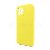 Чехол Full Silicone Case для Apple iPhone 12 Pro canary yellow (50) закрытая камера (без логотипа)