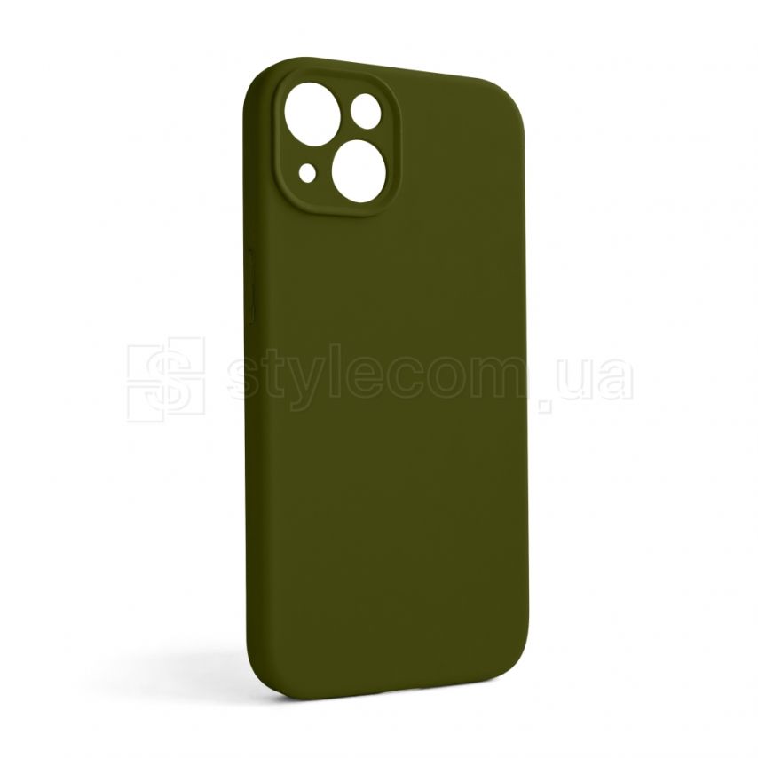 Чехол Full Silicone Case для Apple iPhone 13 forest green (63) закрытая камера (без логотипа)