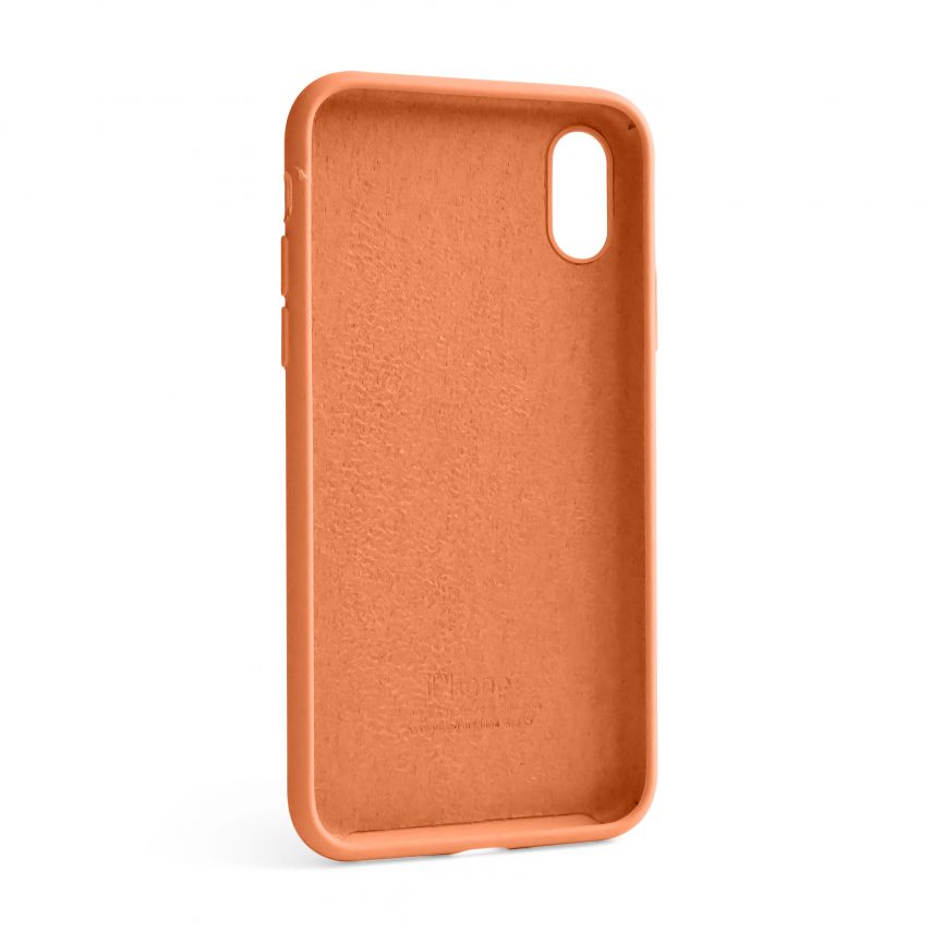 Чехол Full Silicone Case для Apple iPhone X, Xs new peach (66) (без логотипа)