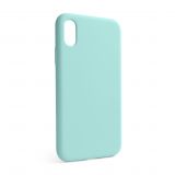 Чехол Full Silicone Case для Apple iPhone X, Xs new blue (67) (без логотипа)